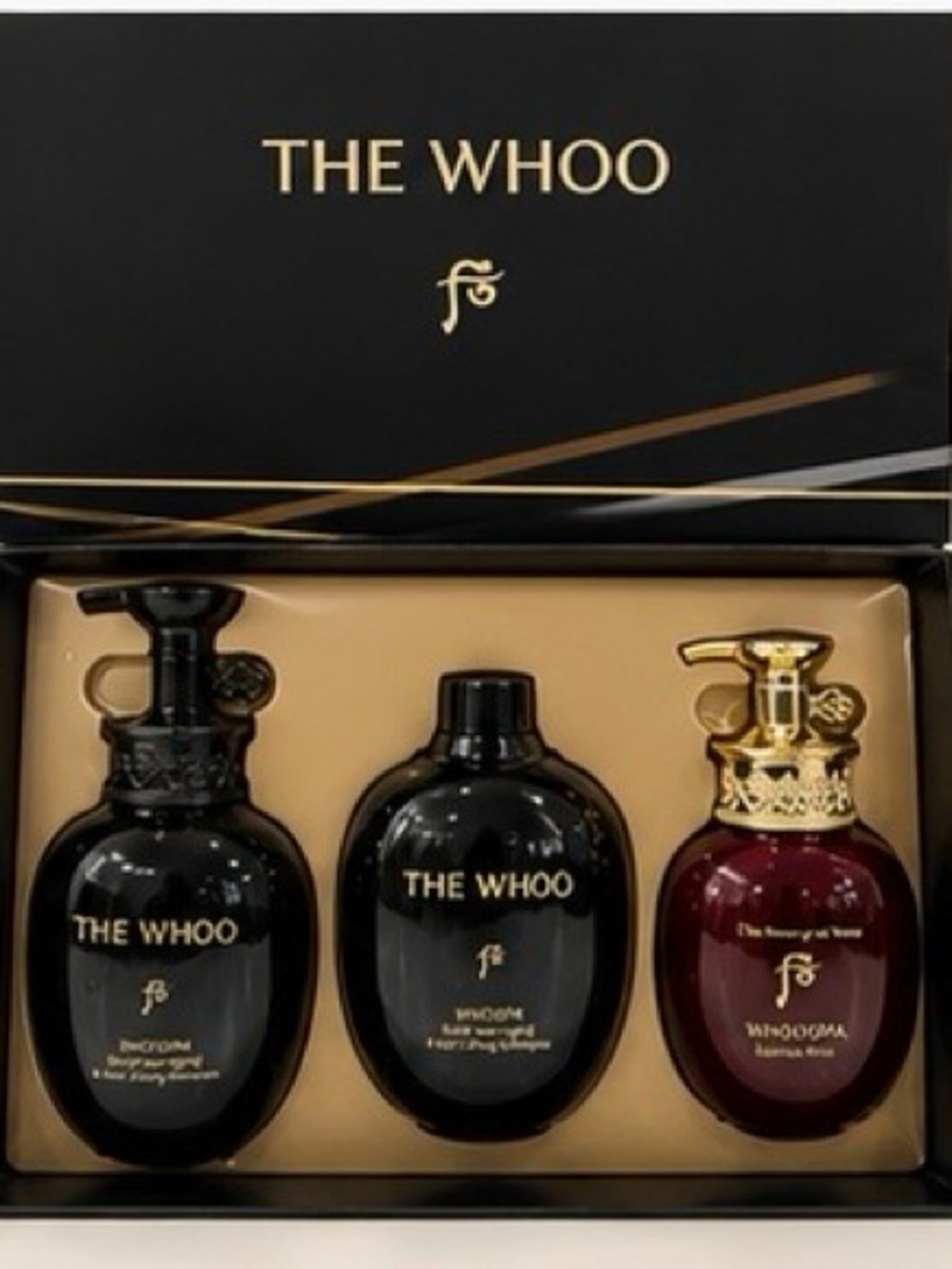 Luxury Bath & Body Set - Black and Burgundy